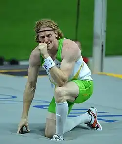 Steven Hooker Geteilter Rang neun mit 5,45 m