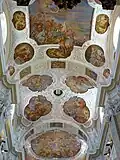 Deckenfresken im Langhaus von Greiner (1689–95)