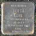 Stolperstein für Berta Kohn (Bobstraße 2)