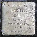 Stolperstein für Karoline Hain (Hohenzollernring 47)