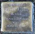 Stolperstein für Klara Moses (Friedrichstraße 40)