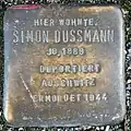 Stolperstein für Simon Dussmann (Großer Griechenmarkt 125)