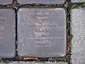 der Stolperstein für Albert Julius Horn
