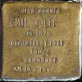 Stolperstein für Emil Wolff (Brabanter Straße 18)