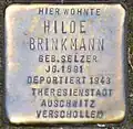 Stolperstein für Hilde Brinkmann (Moltkestraße 87)