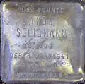 Stolperstein für Jakob Seligmann (Brüsseler Platz 9)