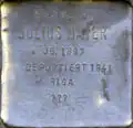 Stolperstein für Julius Mayer (Titusstraße 10)