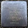 Stolperstein für Lina Silberbach (Kringsweg 17)