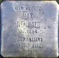 Stolperstein für Max Neuwald (Lütticher Straße 27)