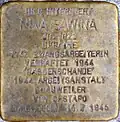 Stolperstein für Nina Sawina (Immermannstraße 53)