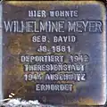 Stolperstein für Wilhelmine Meyer (Brabanter Straße 27)