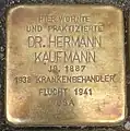 Stolperstein für Hermann Kaufmann (Ebertplatz 1)