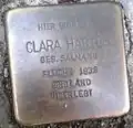 Stolperstein für Clara Hartog (Graf-Geßler-Straße 2)