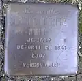 Stolperstein für Alfred Moritz Wulf (Spichernstraße 24)
