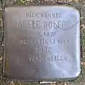 Stolperstein für Adele Wolff (Werderstraße 5)