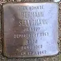 Stolperstein für Hermann Seligmann (Werderstraße 5)
