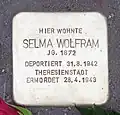 Stolperstein für Selma Wolfram