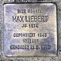 Stolperstein für Max Liebert