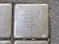 der Stolperstein für Marianne Sommer