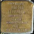 Stolperstein für Martha Lippmann (Brabanter Straße 18)