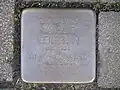 der Stolperstein für Mathilde Heilbrunn