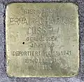 Stolperstein Nestorstraße 7 Erna Recha Rosa Cussel