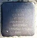 Stolperstein für Else Ansbach