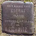 Stolperstein für eine Rommni (Kämmergasse 14)