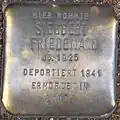 Stolperstein für Siegbert Friedemann (Moltkestraße 83)