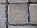 der Stolperstein für Siegfried Kraus