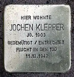 Stolperstein, Teutonenstraße 23 in Berlin-Nikolassee