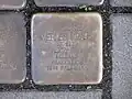 der Stolperstein für Werner Kraus