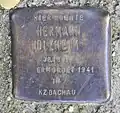 Stolperstein Hermann Holzheim in der Wolliner Straße 3