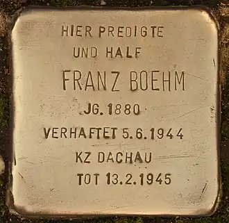 Stolperstein in Monheim am Rhein