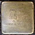 Stolperstein für Abraham Siegfried (Sülzgürtel 72)