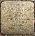 Stolperstein für Abram Chocinski (Alexianerstraße 3)