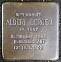 Stolperstein für Albert Bergen (Genter Straße 25)