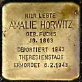 Stolperstein für Amalie Horwitz (Brüsseler Straße 89)