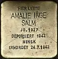 Stolperstein für Amalie Inge Salm (Moselstraße 44)