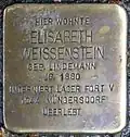 Stolperstein für Elisabeth Weissenstein (Moltkestraße 80)