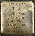 Stolperstein für Ella Jacobsohn (Zülpicher Straße 302)