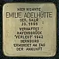 Stolperstein für Emilie Adelhütte (Thieboldsgasse 29)