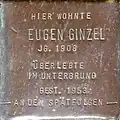Stolperstein für Eugen Ginzel (Sternengasse 48)