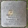 Stolperstein für Eva Schönfeld (Weyerstraße 89)