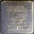 Stolperstein für Flora Berger (Manscheider Platz 8)