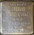 Stolperstein für Friedel Rosenthal (Im Dau 12)