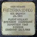 Stolperstein für Friederika Schnog (Lorenzstraße 5)