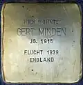 Stolperstein für Gert Minden (Spichernstraße 57)