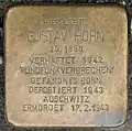 Stolperstein für Gustav Horn (Lütticher Straße 40)