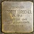 Stolperstein für Herbert Hirschel (Marsilstein 28)